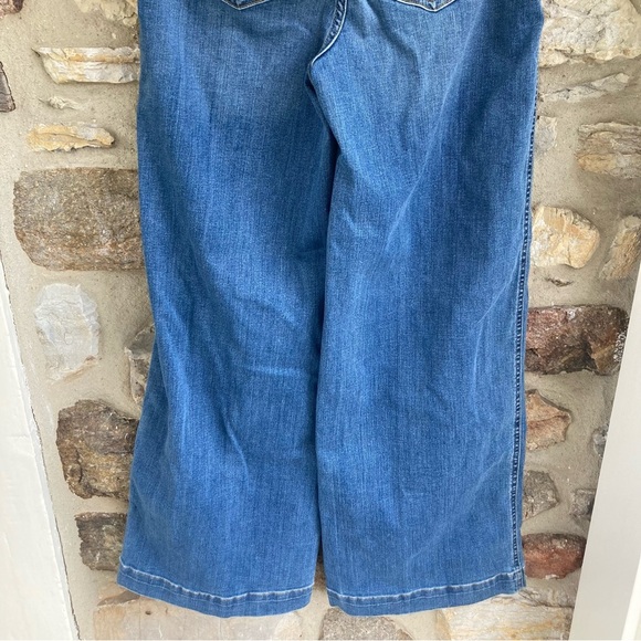 NWT SPANX Seamed Front Wide Leg Jean in Vintage Indigo $168 Womens Small - Picture 7 of 14